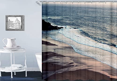 Rideau de douche mer 180x200cm KnSam pour évader votre esprit sous la douche chaque matin - 2