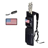 PODSKVER Arrow Quiver - Adjustable Youth Quiver Holder for Adults, with Fingerguard Hip Back Quivers...