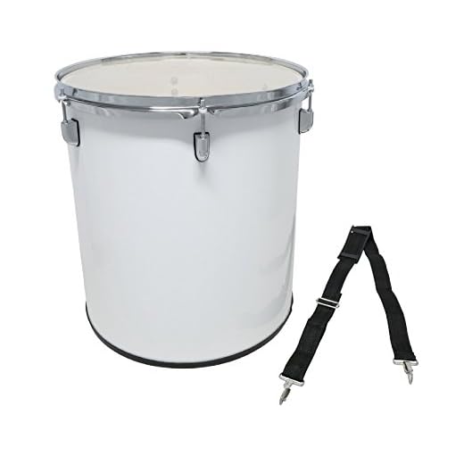 GEWA Marching Drum, Tambor de marcha, Surdo 16 x 16" casco de madera blanco, incl. correa