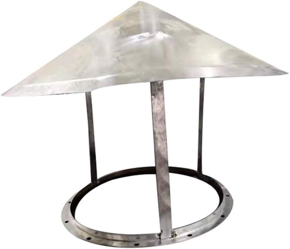 Zanotva Stainless Steel Chimney Cowl, Rain Hat Hood Pipe Rain Cover Protector Cap Ending Roof Cowl for Ducting Ventilation Cap (Size : 200mm)
