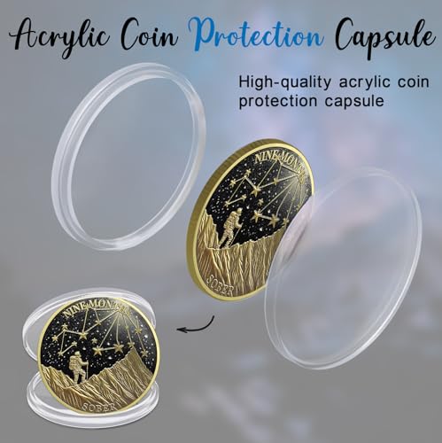 CHURYUML Moeda de sobriedade de 9 meses chip de sobriedade nove meses moedas AA não religiosas prese