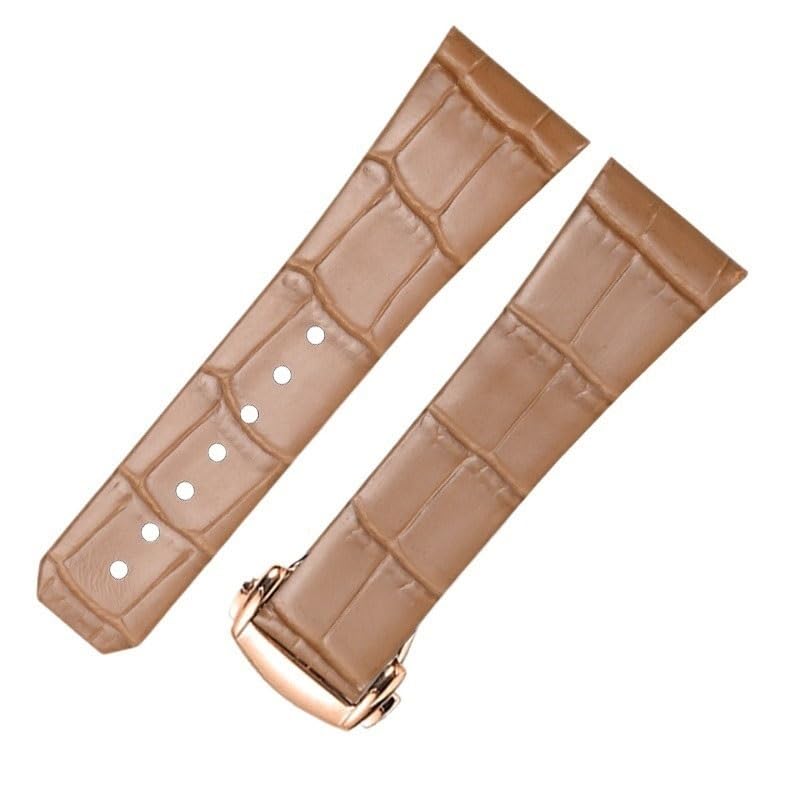 Bracelet de montre à encoche concave Omega Constellation cuir 23mm