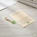 VEOWOO Four-Leaf Clover Keychain–A Plant-Themed Keychains Bag Charms for Woman with Featuring Green and Gold Colors Symbolizing Good Luck,Lucky Key Chains Gifts for Plant Lovers.