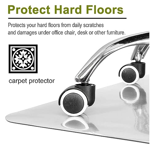 Tapis de sol protecteur transparent pour éviter les rayures de chaise