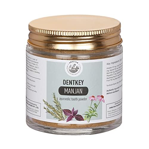AMRUTAM Dentkey Manjan | Ayurvedic Tooth Powder | Natural Oral Care Formula with Khadira, Neem, and Herbal Ingredients for Healthy Gums and Fresh Breath, Pack Of 6 (B0CLJ4H958) Amazon Price History, Amazon Price Tracker