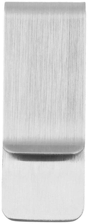 PULABO Fashion Simple Men Women Stainless Steel Money Clip Money Clip Note Holder Credit Card Wallet Purse Great Gift Easy Operation Popular