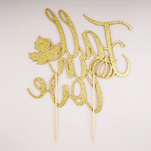 Fall In Love Cake Topper, Fall Themed Party Supplies, Engagement Cake Decorations, Wedding Anniversary, Bridal Shower Party Decorations #TOP7