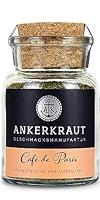 Ankerkraut Café de Paris, Gewürzzubereitung für Butter oder Sauce, Café de Paris Gewürze, 65 g im Korkenglas
