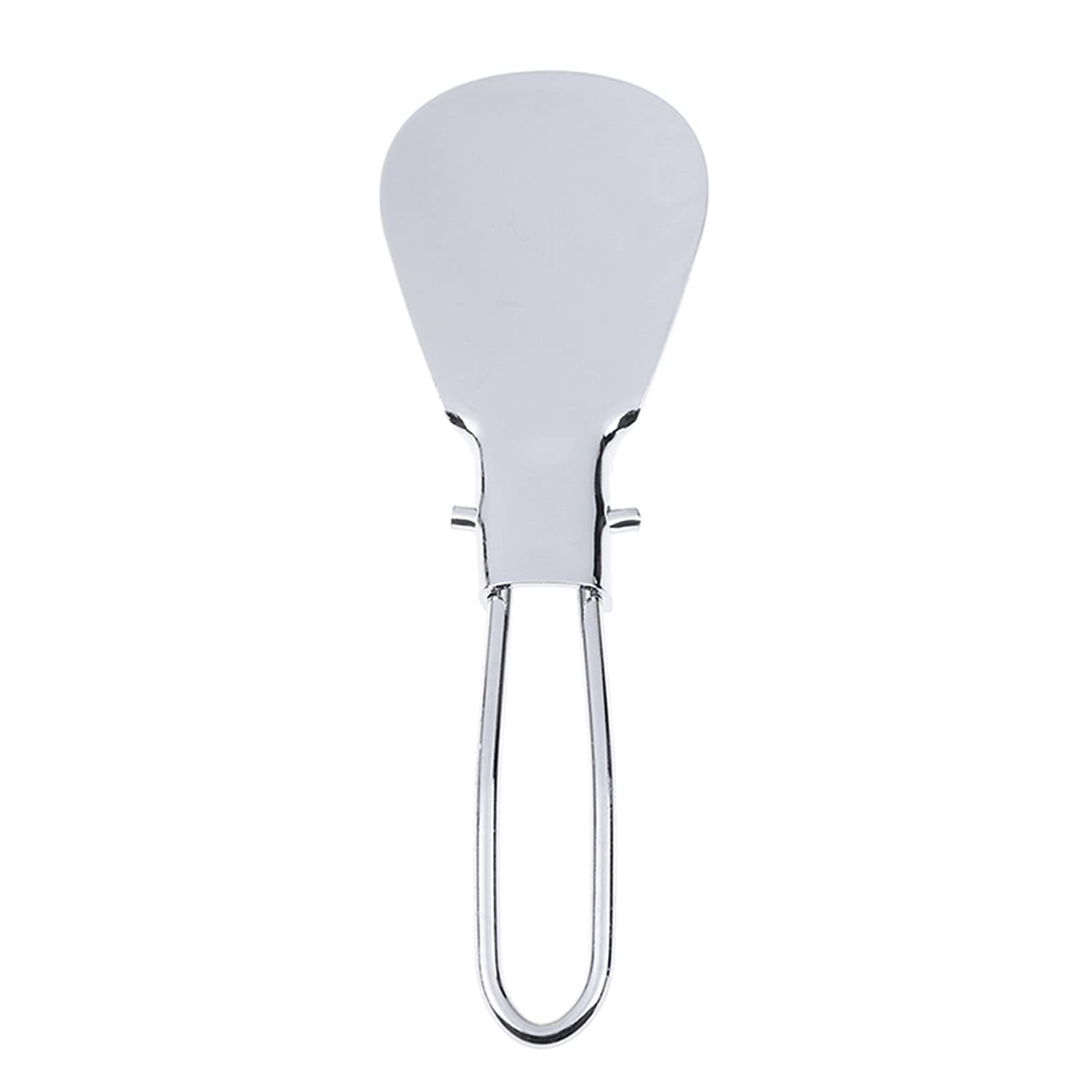 Calzador, Calzador de Mango Largo, Calzador Plegable portátil de Acero Inoxidable, Calzador Plegable de Metal, Calzador portátil, Calzador con Mango Largo, Plateado