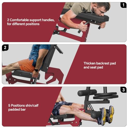 Máquina de extensión y curl para piernas, multifunción miniatura 7