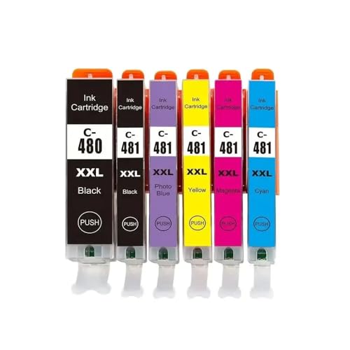 Evitez les pannes d'encre avec le lot PG 480 CL 481 XL pour imprimante TS8140