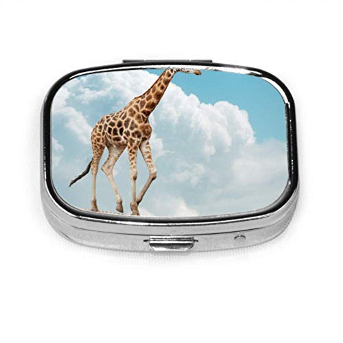 Preisvergleich Produktbild Giraffe Balancing On Tightrope Concept Risikopillenetui Niedliche Pillenetuis für Frauen Tablet-Halter Wallet Organizer-Etui für Taschen oder Geldbörsen