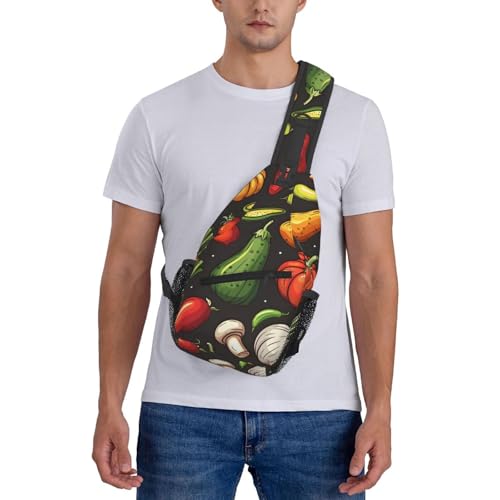 Bolso Sling de Vegetales para Mujeres y Hombres Ligero miniatura 7