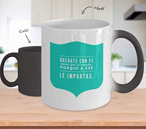 Miniatura 2 de Taza de Cafe Amigo Vaso, taza café divertidas, tazas personalizadas, coffee mug inspiradoras, taza con mensajes positivos.