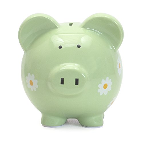 Child To Cherish Daisy Pig Bank, Green #TOP2