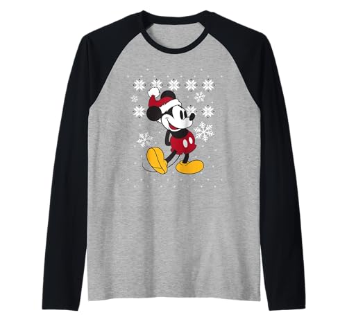 Mickey Mouse Winter Spirit t-shirt raglan de baseball Disney pour l'hiver