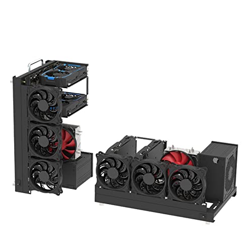 Plataforma de minería GPU abierta para enfriamiento extremo chasis de aluminio 5