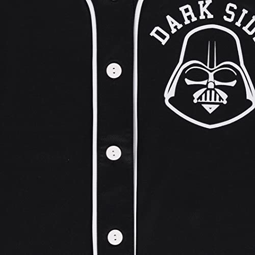 Star Wars Ladies Baseball Jersey - Darth Vader, Luke Skywalker And Baby Yoda Mesh Button Down Baseball Jersey (Black, Xx-Large) #TOP4