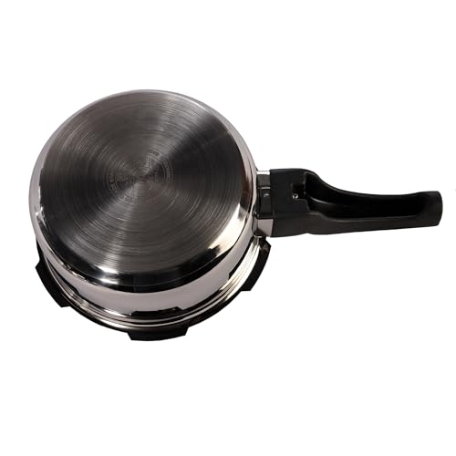 Image of Nolta HS Delight 2L Pressure Cooker, ISI Certified Safety, Induction Cookware with 5yr Warranty, Stainless Steel, Faster Cooking & Saves 60% Energy & Time