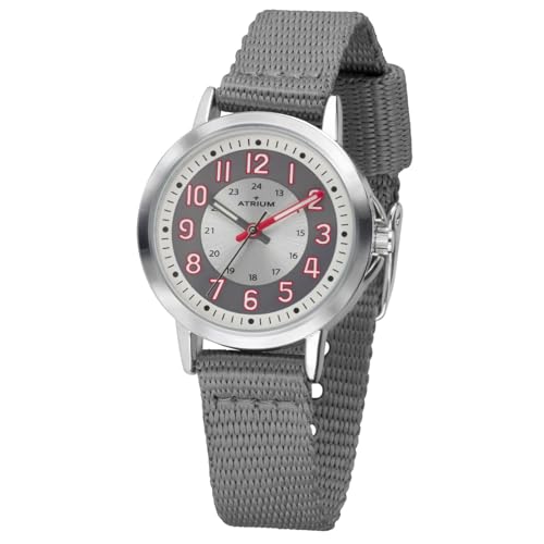 Montre pour enfant Atrium gris acier idéale pour l'école et le sport