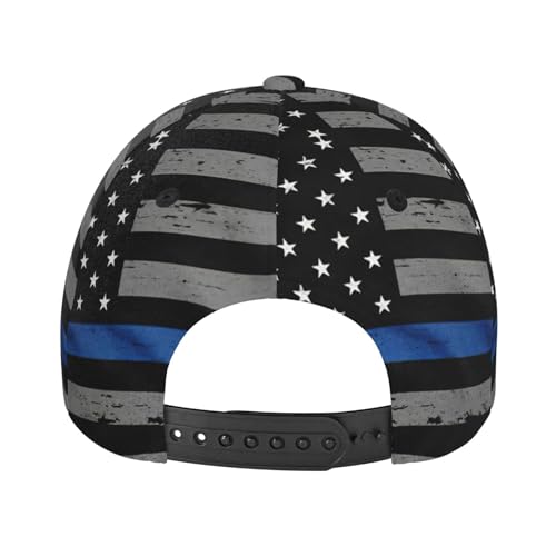 Casquette baseball délavée avec trou queue de cheval drapeau américain