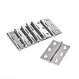 SGYANZLG 20pcs 6 Trous de Montage des Meubles durables bibliothèque de la bibliothèque Armoire Maison Home Matériel en Acier Inoxydable Tarifs de Porte de Porte Tiroir