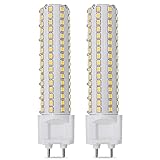 Photo Gallery g12 lampadina led 15w 2835smd 144led perline dimmerabili 3000-6000k 1500lm g12 lampadine led mais ac 85-265v per illuminazione domestica, angolo del fascio 360°, confezione da 2,warm white