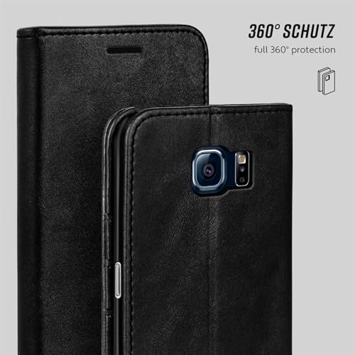 Étui Samsung Galaxy S6 folio noir moex avec porte-carte et support - 7