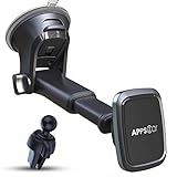 Car Phone Mount Magnetic,APPS2Car Dashboard,Windshield and Air Vent Mount,Phone Holder for Car,Universal Magnetic Phone Car Mount with Powerful Suction Cup,Built-in Strong 6 Magnets for all CellPhones