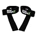 Bear KompleX Lifting Straps (Pair) - Cotton - Neoprene Padded - for Weightlifting, Bodybuilding, Circuit Training, Strength Training, Powerlifting- Lifting Straps (Black)