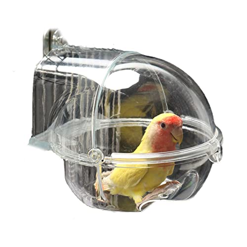 Baignoire pour cage à oiseaux en acrylique transparent pour perroquet - 5