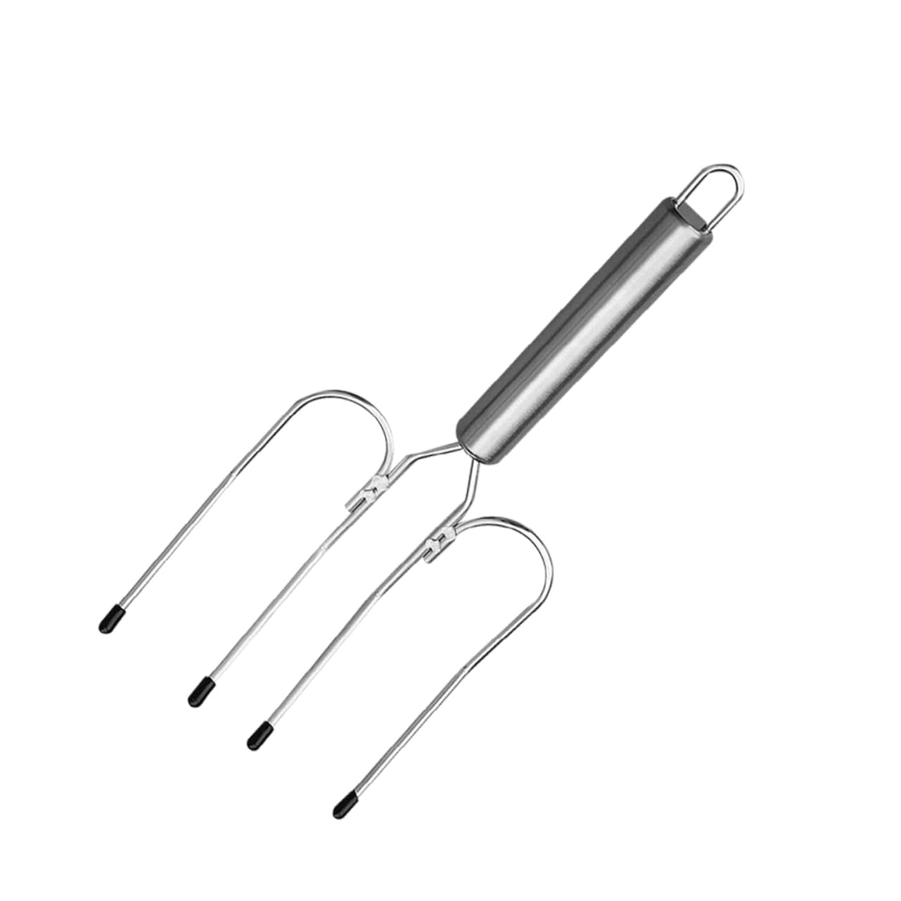 Ciieeo Stainless Steel Multi Prong Bbq Fork Heavy Duty Turkey Meat Serving Tool Stylish Barbecue Fork for Grilling Chicken Beef and Pork Easy to Use with Smooth Handle