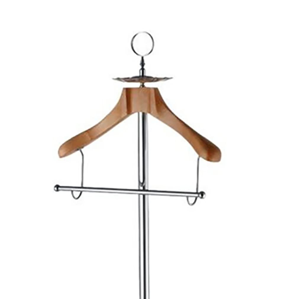 Servomuto autoportante per Uomo/Donna in Acciaio Inox e Legno con Base Robusta per Camera da Letto e Ufficio