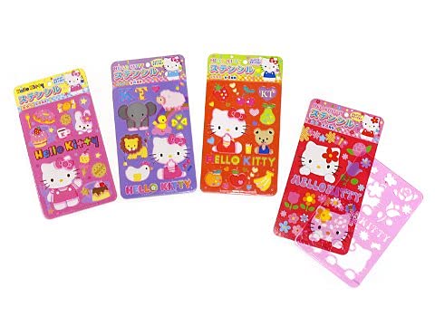 Amazon.co.jp: ハローキティ ステンシル 4種類 各1個セット : 文房具 