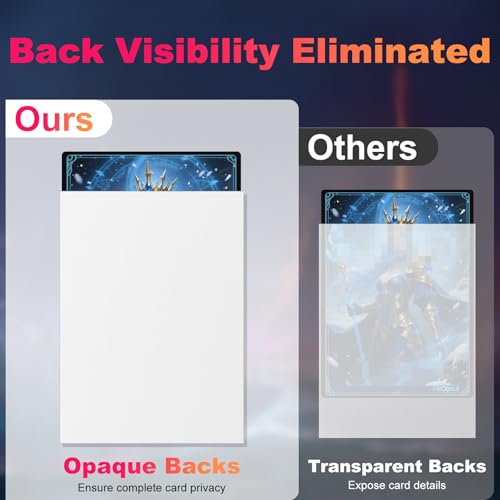 Image of 600 Pack MTG Card Sleeves, Matte Dual Card Sleeves with Opaque Back & Smooth Shuffle, Tear Resistant Card Protectors for MTG, TCG and Game Cards (6 Colors)