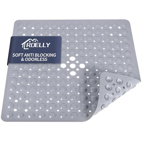 Lista de alfombras antideslizantes ducha superventas - últimas unidades 10 ROELLY Alfombrilla Ducha Antideslizante,53x53 cm,100% Libre de BPA, Alfombra Antideslizante Ducha para Ducha y Bañera,Alfombrilla Baño...