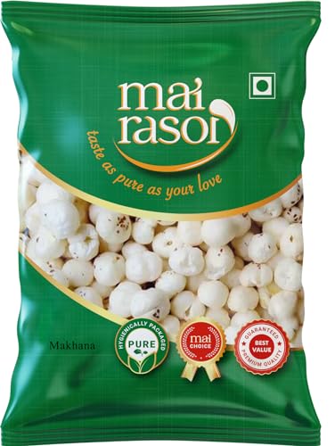 Image of Mai Rasoi Phool Makhana Indian Snacks Handpicked Lotus Seeds (100 Gm)