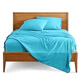 Bare Home Twin XL Sheet Set - College Dorm Size - Premium 1800 Ultra-Soft Microfiber Sheets Twin Extra Long - Double Brushed - Hypoallergenic - Wrinkle Resistant (Twin XL, Aqua)