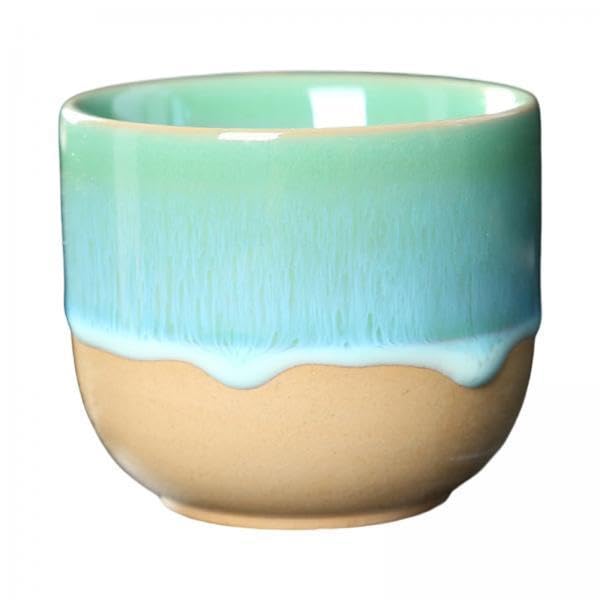BNF®4xCeramic Cups 150ml Japanese Style Sake Mug Espresso Cup for Water Latte Milk Cyan Blue|Home & Garden | Kitchen Dining & Bar | Dinnerware & Serving Dishes