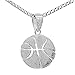Mode basket pendentif collier bijoux QEPOL chaîne en acier inoxydable Hip Hop sport collier Fitness bijoux fan de basket-ball pendentif collier hip hop (argent)
