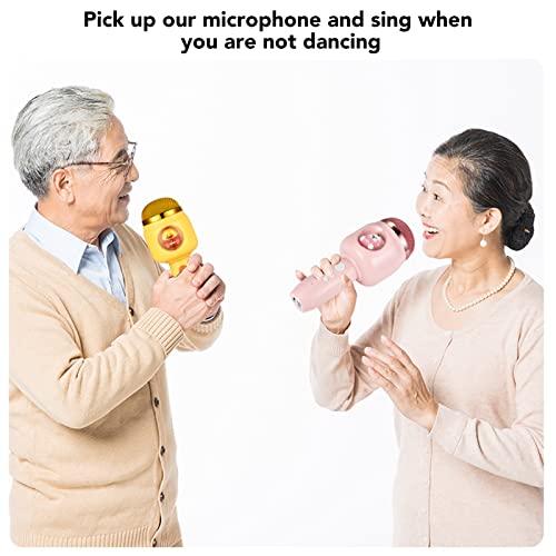 Pwshymi Wireless Bluetooth Mic, Simple Using Fluent Transmission High Fidelity No Delay Cute Children Microphone Abs Plastic For Performance(Pink) #TOP4
