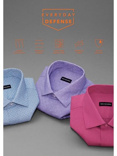 Image of Van Heusen Men's Dress Shirt Fitted Everyday Defense Stretch