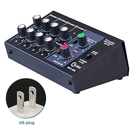 Mixer Audio Miscelazione della Console 8 Canale Pannello del Canale Karaoke Microfono Sound Mixer Digital Regolazione Stereo Mixer Audio Dj