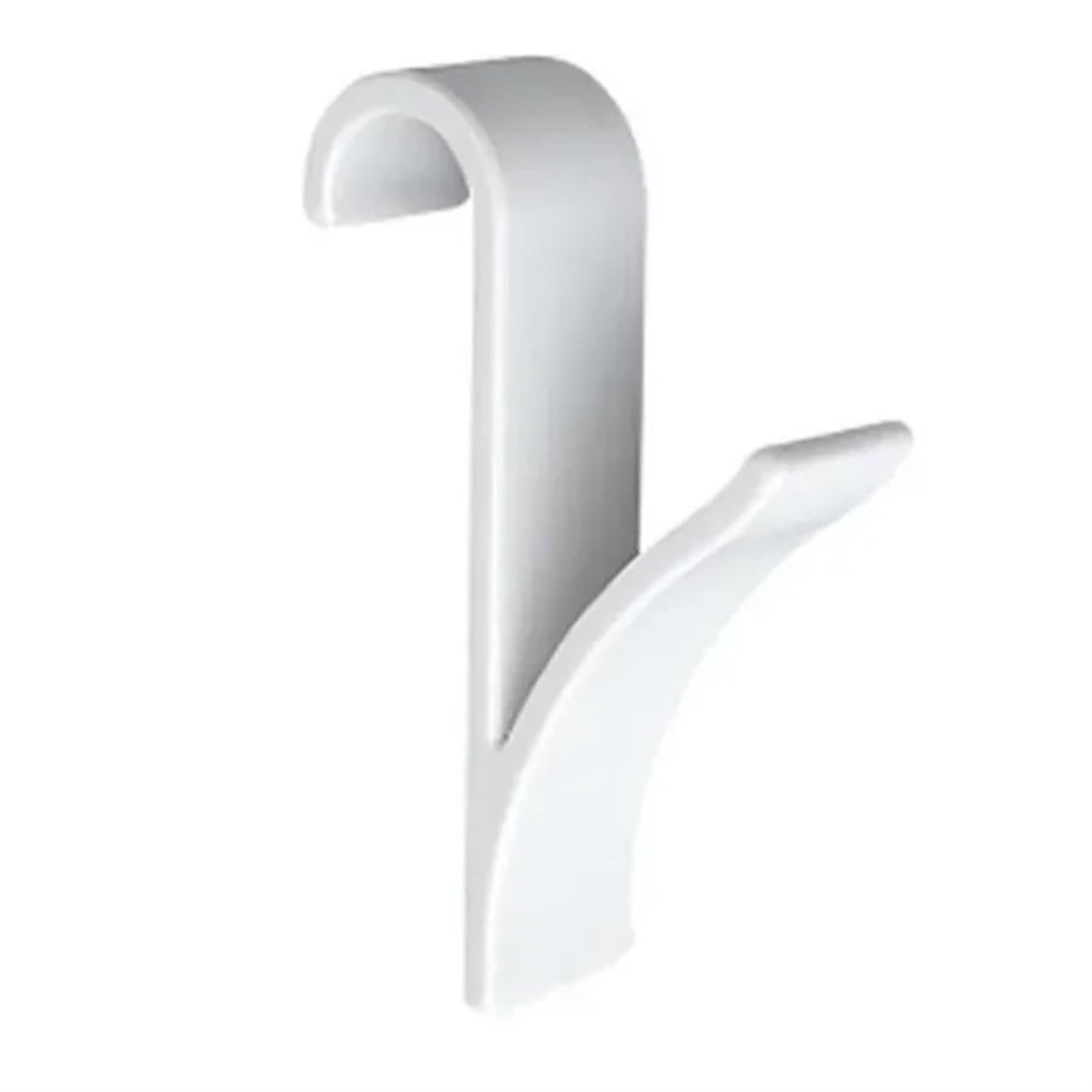 SHBHWS Kitchen Bathroom Hanger Clips Storage Racks White Clear Towel Radiator Rail Clothes Scarf Hooks Holder For use in Bathroom(White 1 pcs)