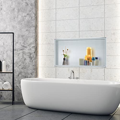 Recessed Shower Niche Insert Stainless Steel (24" X 12" Brushed) - Image 3