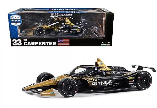 Dallara IndyCar #33 Ed Carpenter Modelo 1:18 Metal miniatura 3