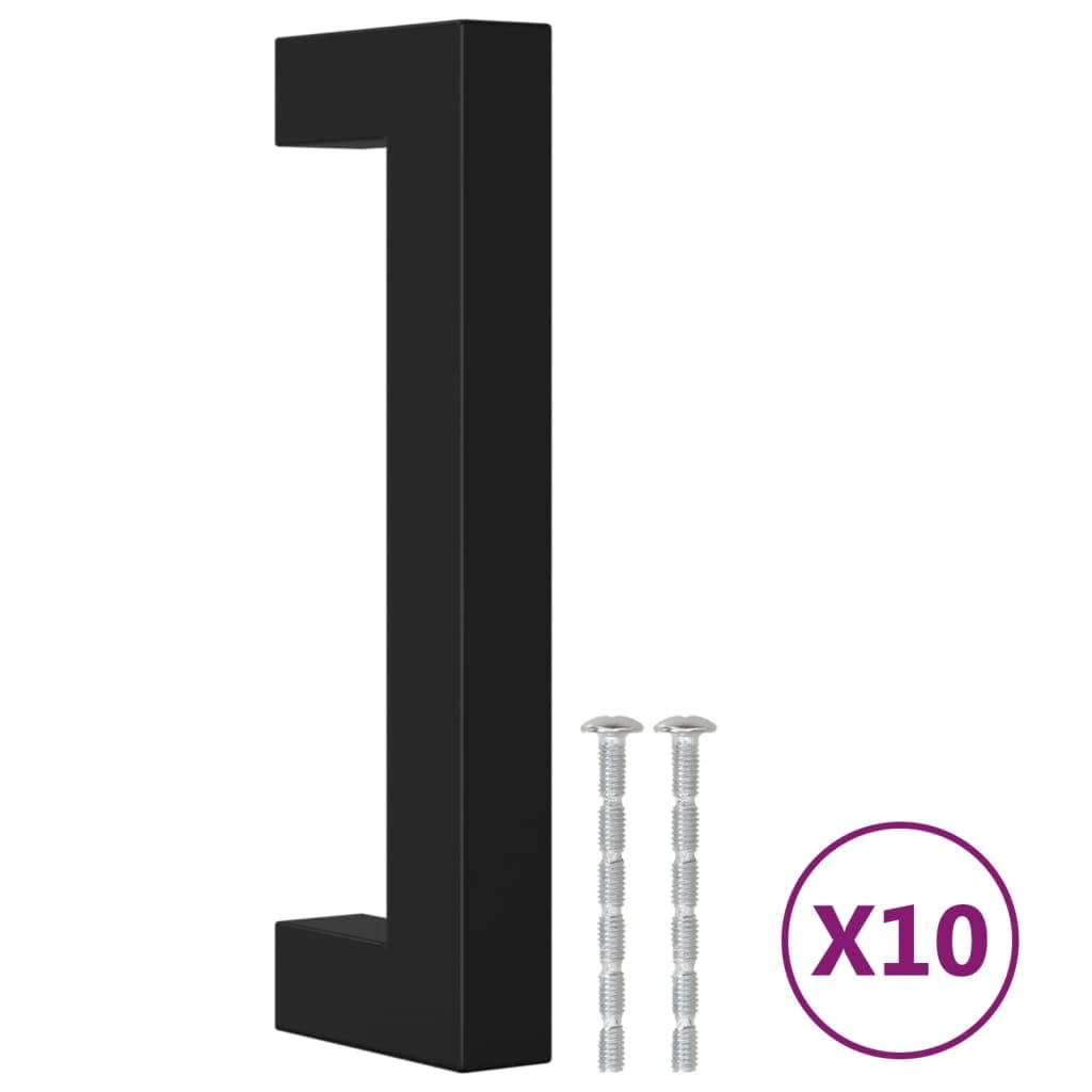 Maniglie per Mobili 10pz Nere 96mm in Acciaio Inox,Maniglie Moderne,Maniglie Cassetti,Maniglie per Mobili-155397
