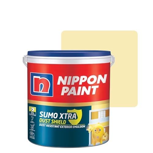 Image of Nippon Paint Sumo Xtra Dust Shield Exterior Emulsion (20L, Sunday Morning) - Dirt Pickup Resistant, Colour-Lock, Water Resistant, Low VOC Wall Paint for Exterior Masonry Surfaces - 20 Litre