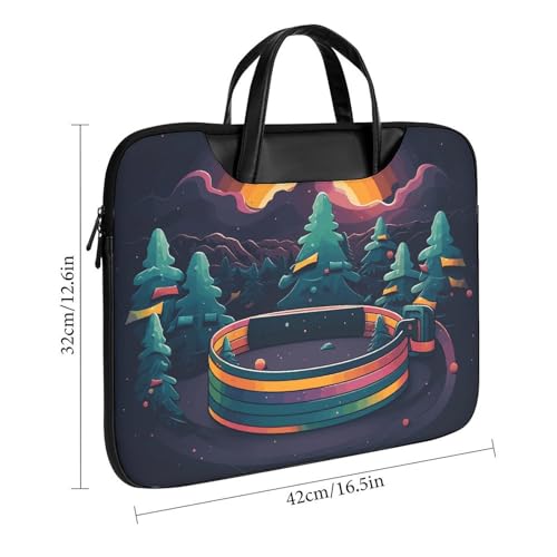 Maletín bandolera impermeable para laptop 17 pulgadas miniatura 2
