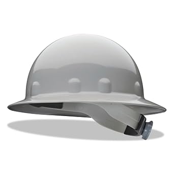 SUPEREIGHT Class E, G or C Type I Thermoplastic Hard Hat With Full Brim And 3-R Ratchet Suspension